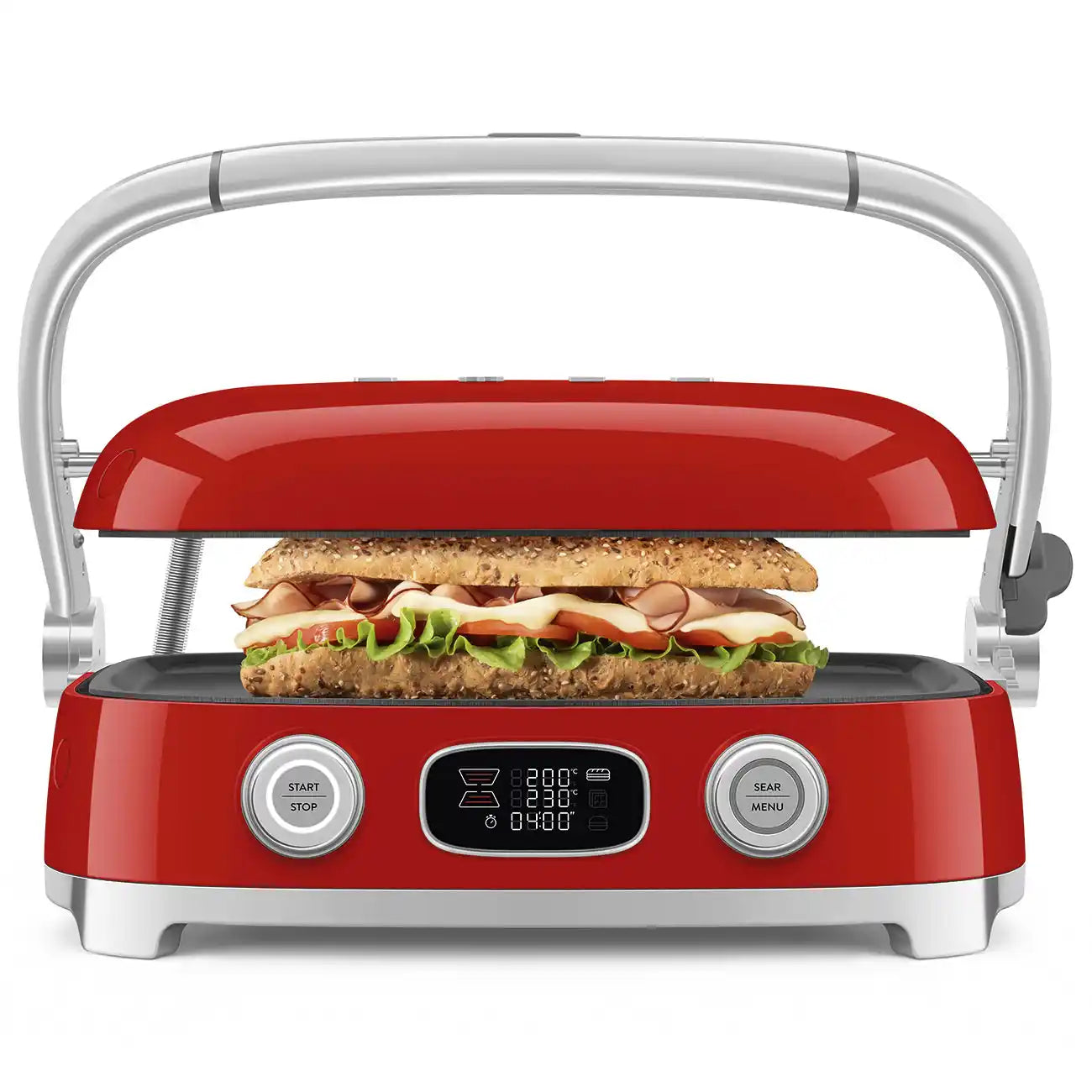 Smeg Kırmızı Multi Grill