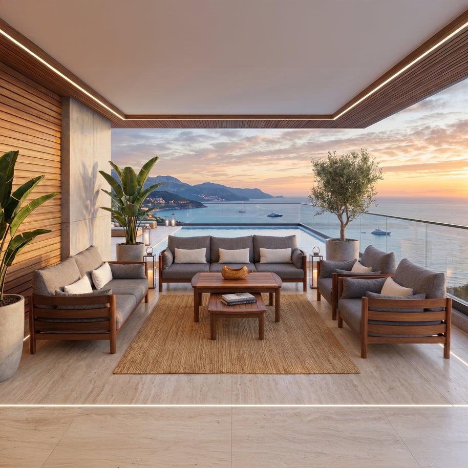 Miami Teak Bahçe Koltuk Takımı
