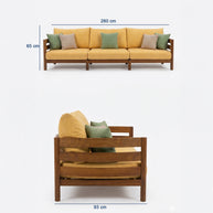 Miami Teak Bahçe Koltuk Takımı