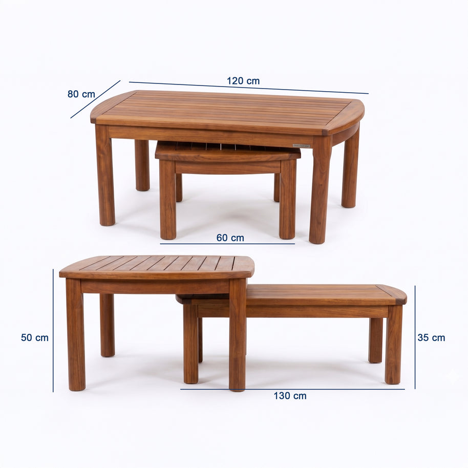 Miami Teak Bahçe Koltuk Takımı-4