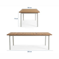Millennium Bahçe Masa Takımı-220 Cm