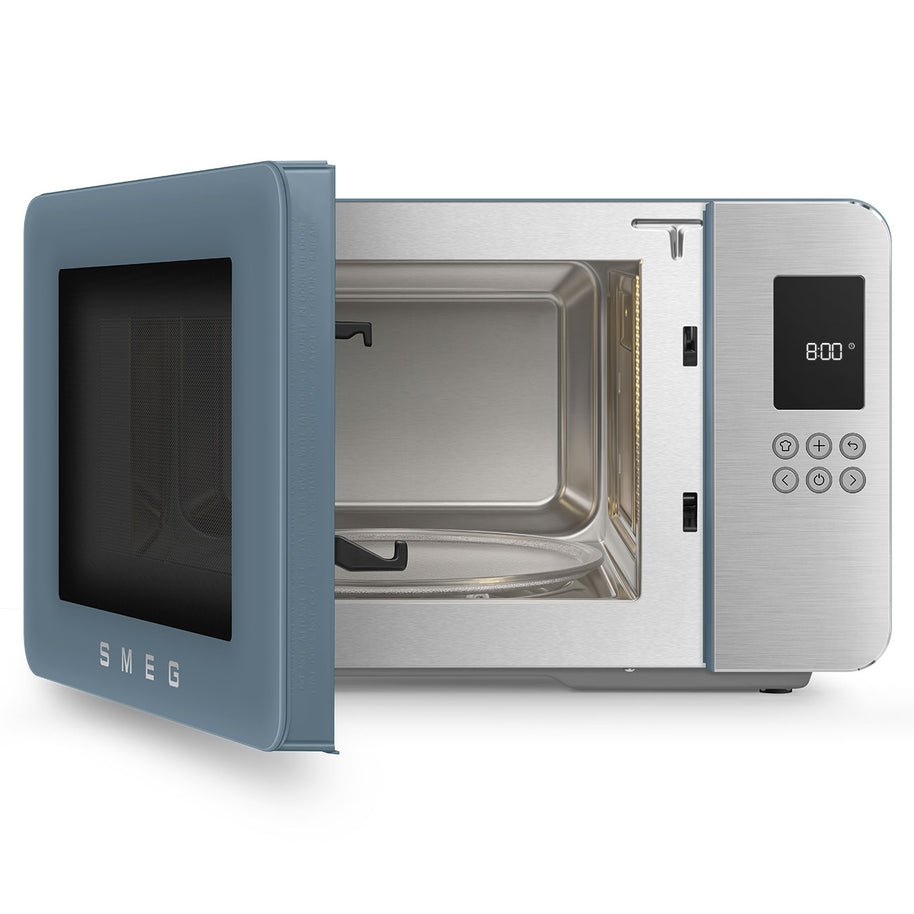 Smeg Storm Blue Mat Mikrodalga Fırın