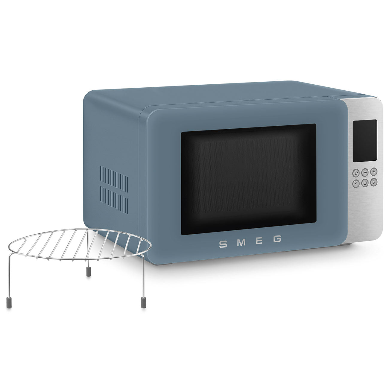 Smeg Storm Blue Mat Mikrodalga Fırın