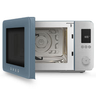 Smeg Storm Blue Mat Kombi Mikrodalga Fırın