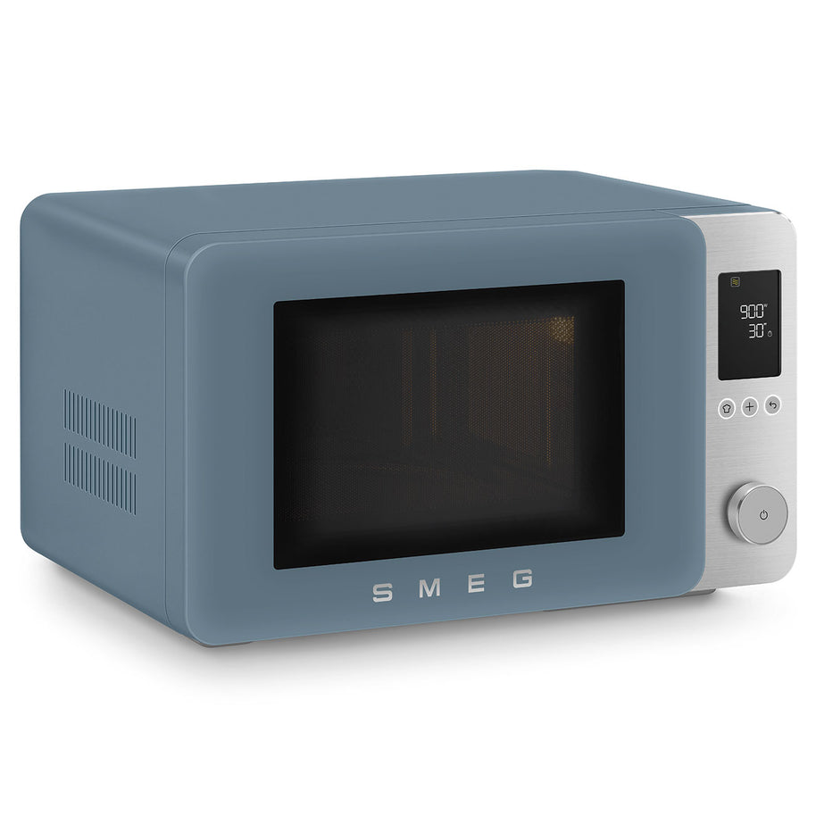 Smeg Storm Blue Mat Kombi Mikrodalga Fırın