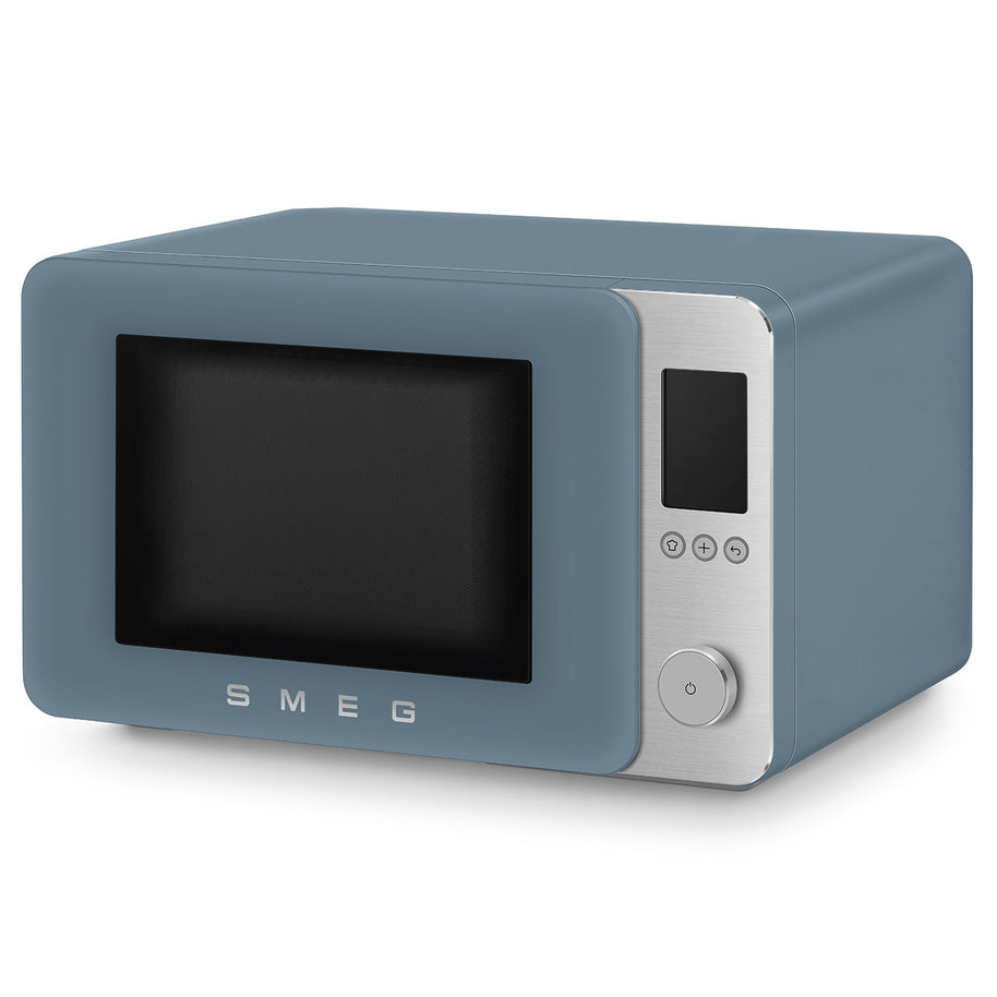 Smeg Storm Blue Mat Kombi Mikrodalga Fırın