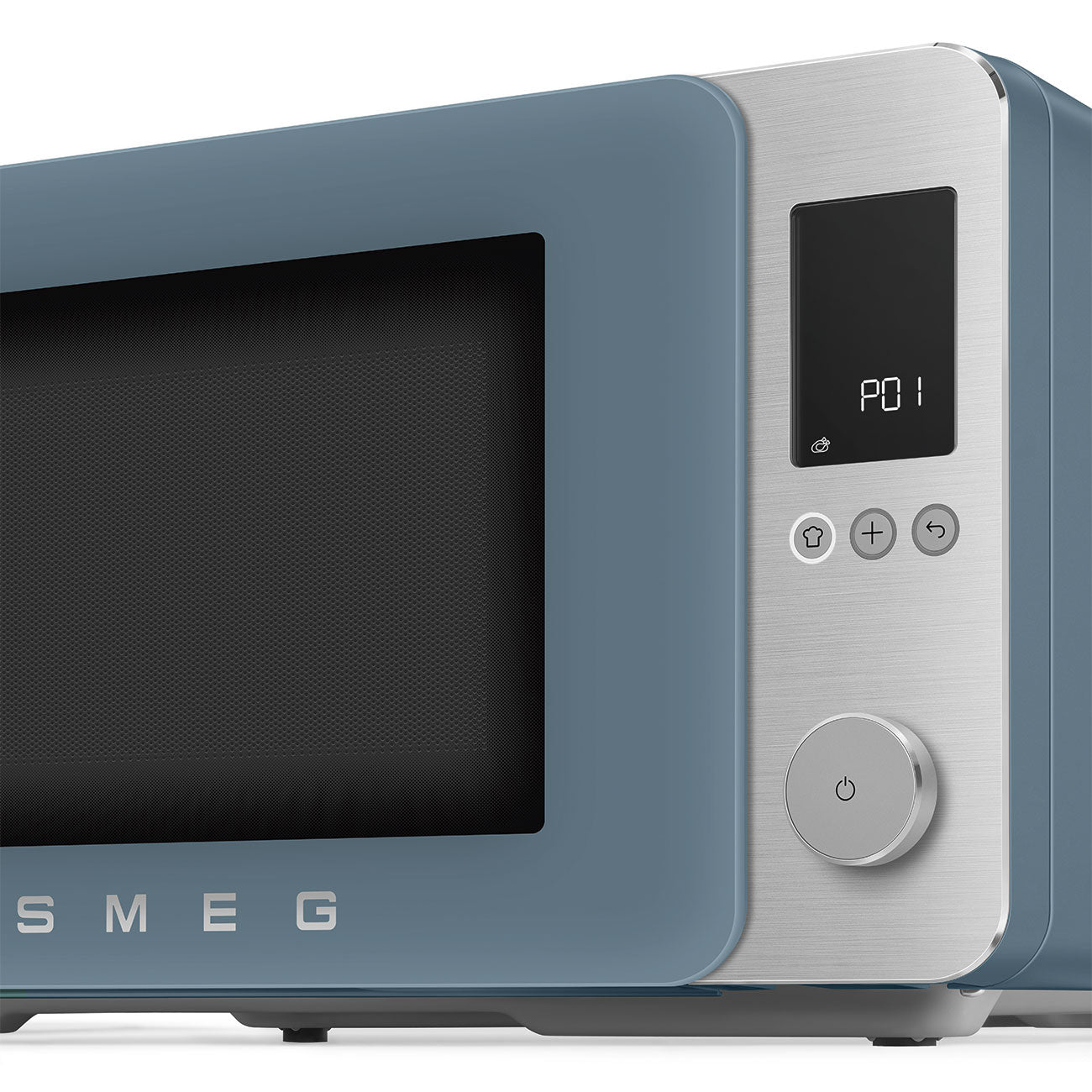 Smeg Storm Blue Mat Kombi Mikrodalga Fırın