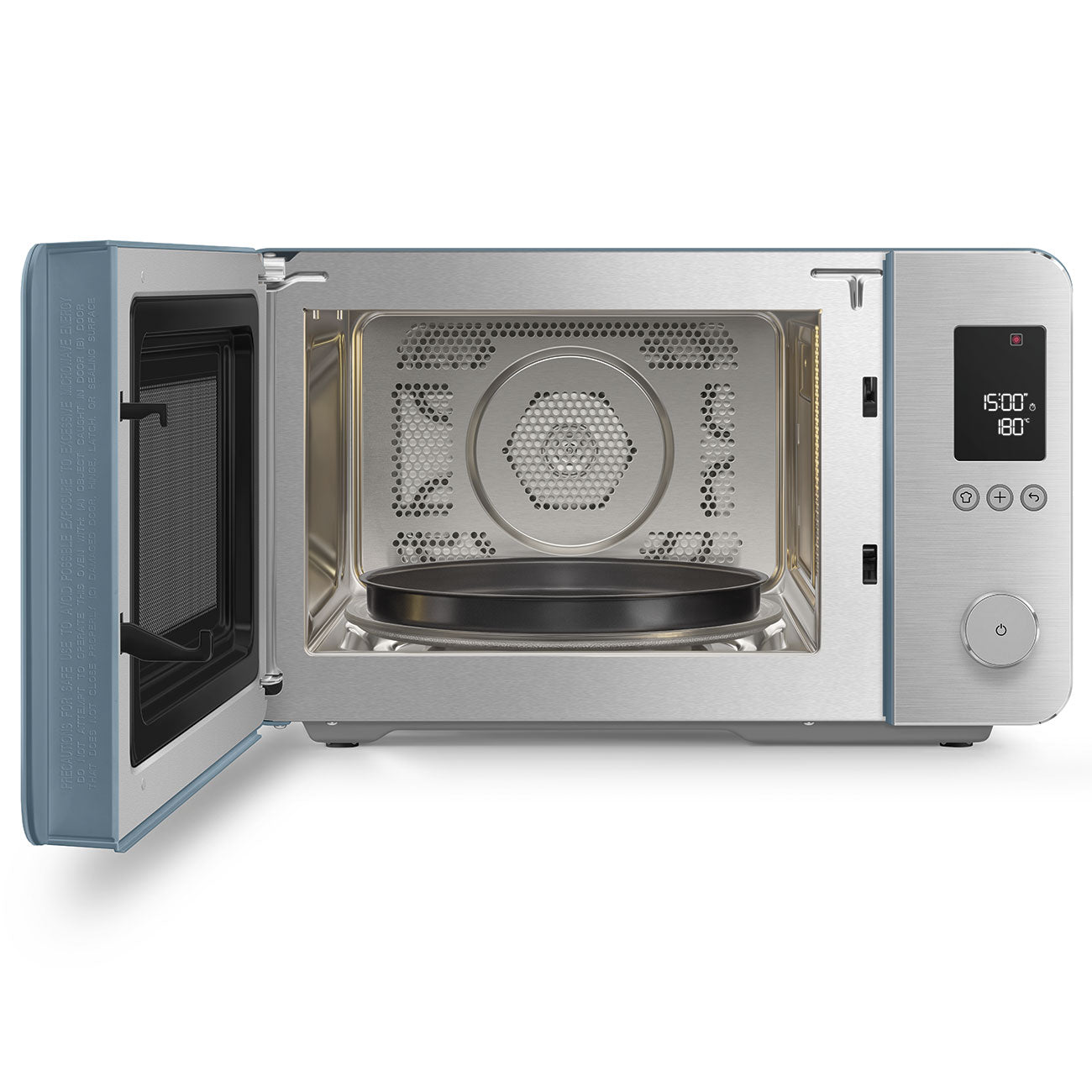Smeg Storm Blue Mat Kombi Mikrodalga Fırın