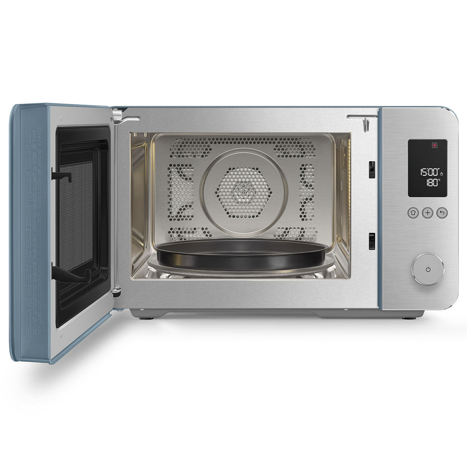 Smeg Storm Blue Mat Kombi Mikrodalga Fırın