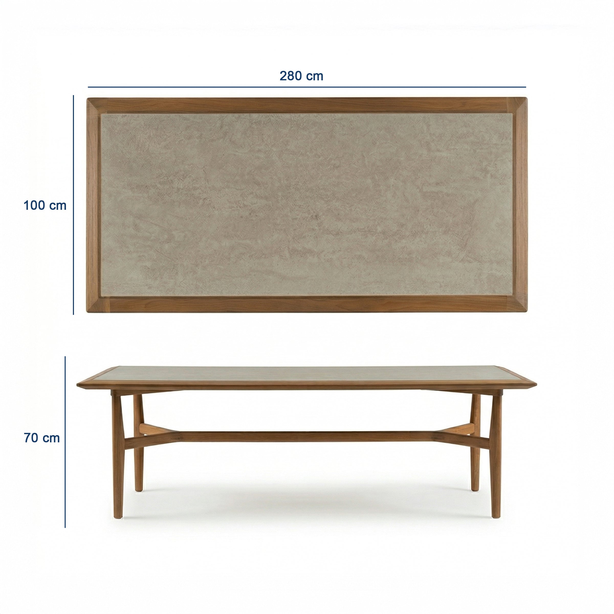 Troy Teak Bahçe Masa Takımı-280 Cm