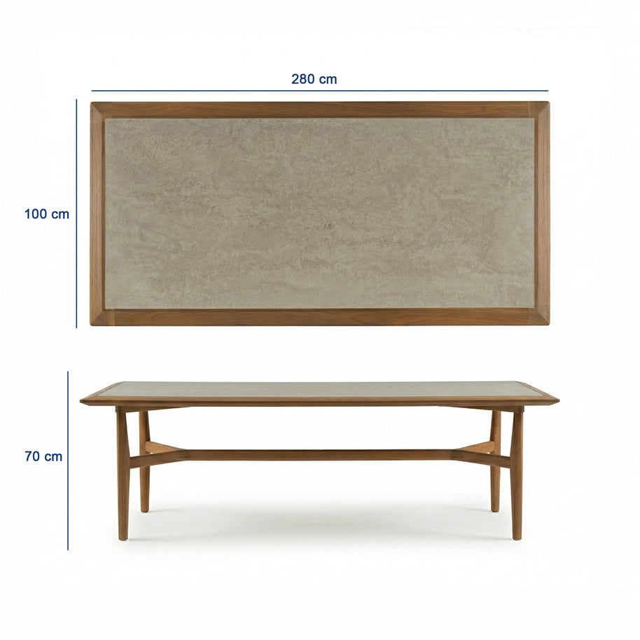 Troy Teak Bahçe Masa Takımı-280 Cm