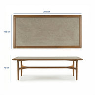 Troy Teak Bahçe Masa Takımı-280 Cm