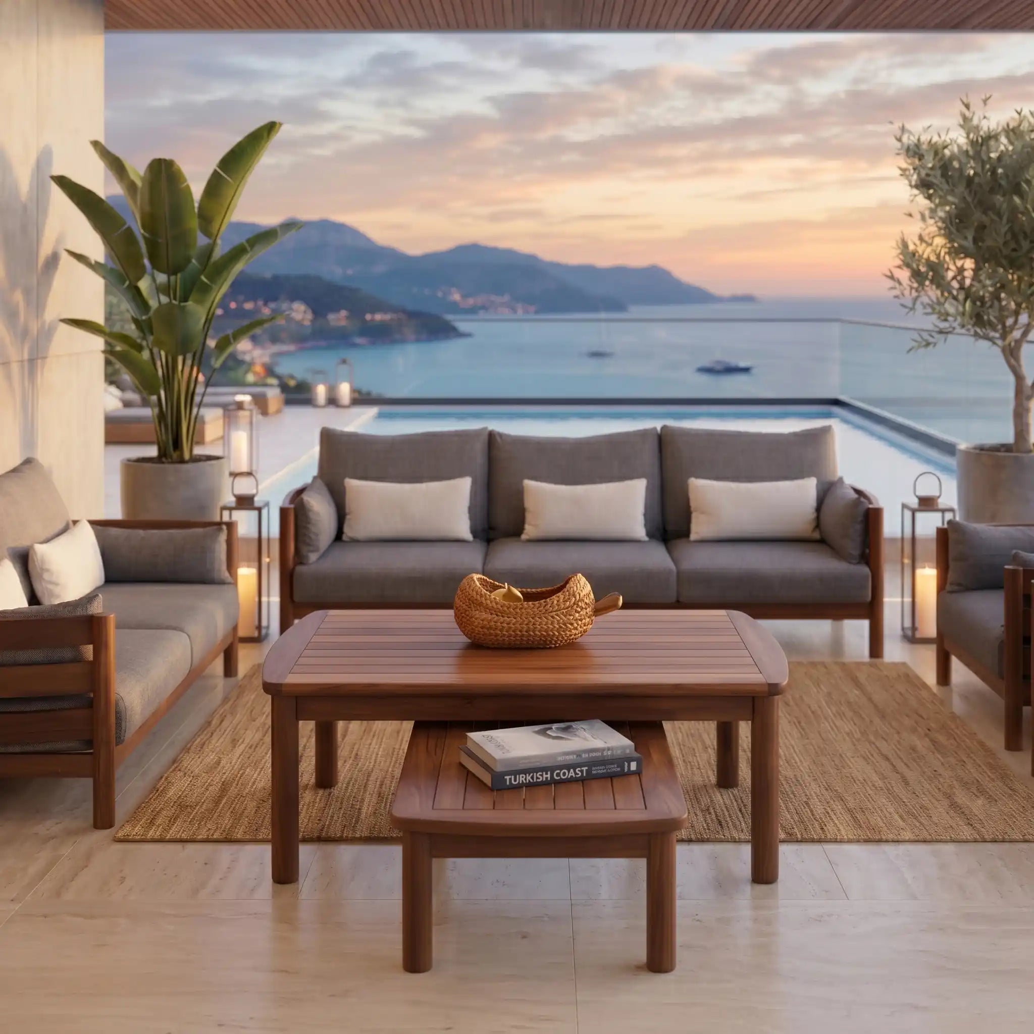 Miami Teak Bahçe Koltuk Takımı
