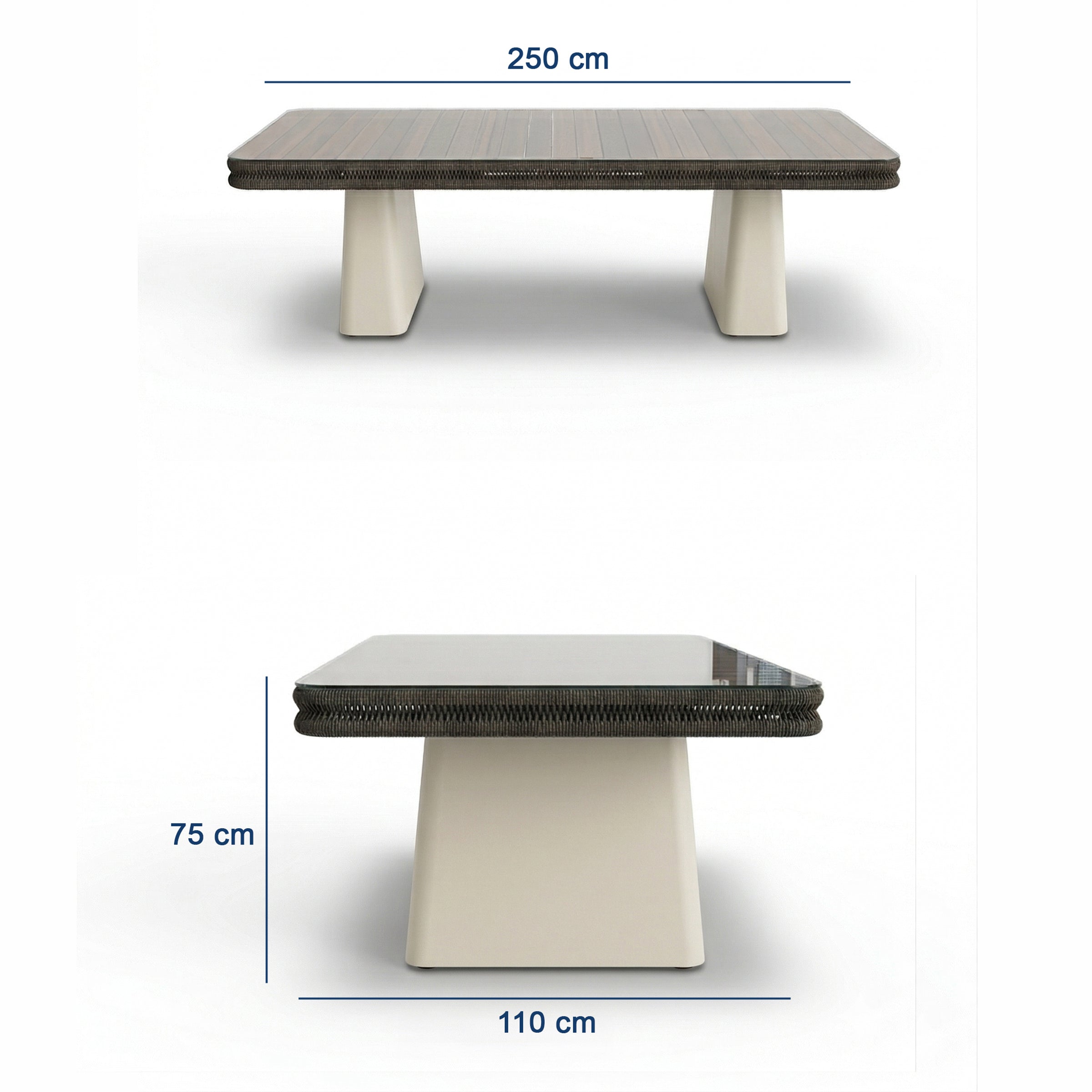Poyraz Bahçe Masa Takımı-250 Cm