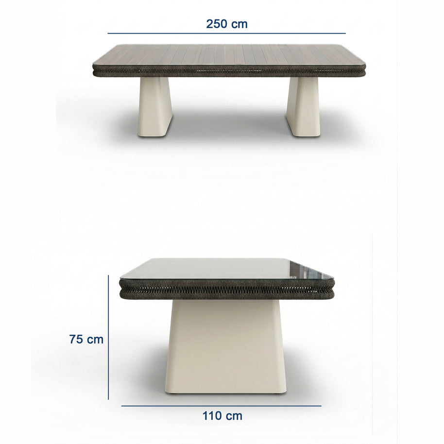Poyraz Bahçe Masa Takımı-250 Cm