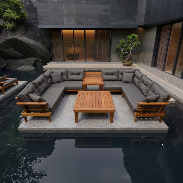 Saray Teak Bahçe Köşe Koltuk Takımı-1