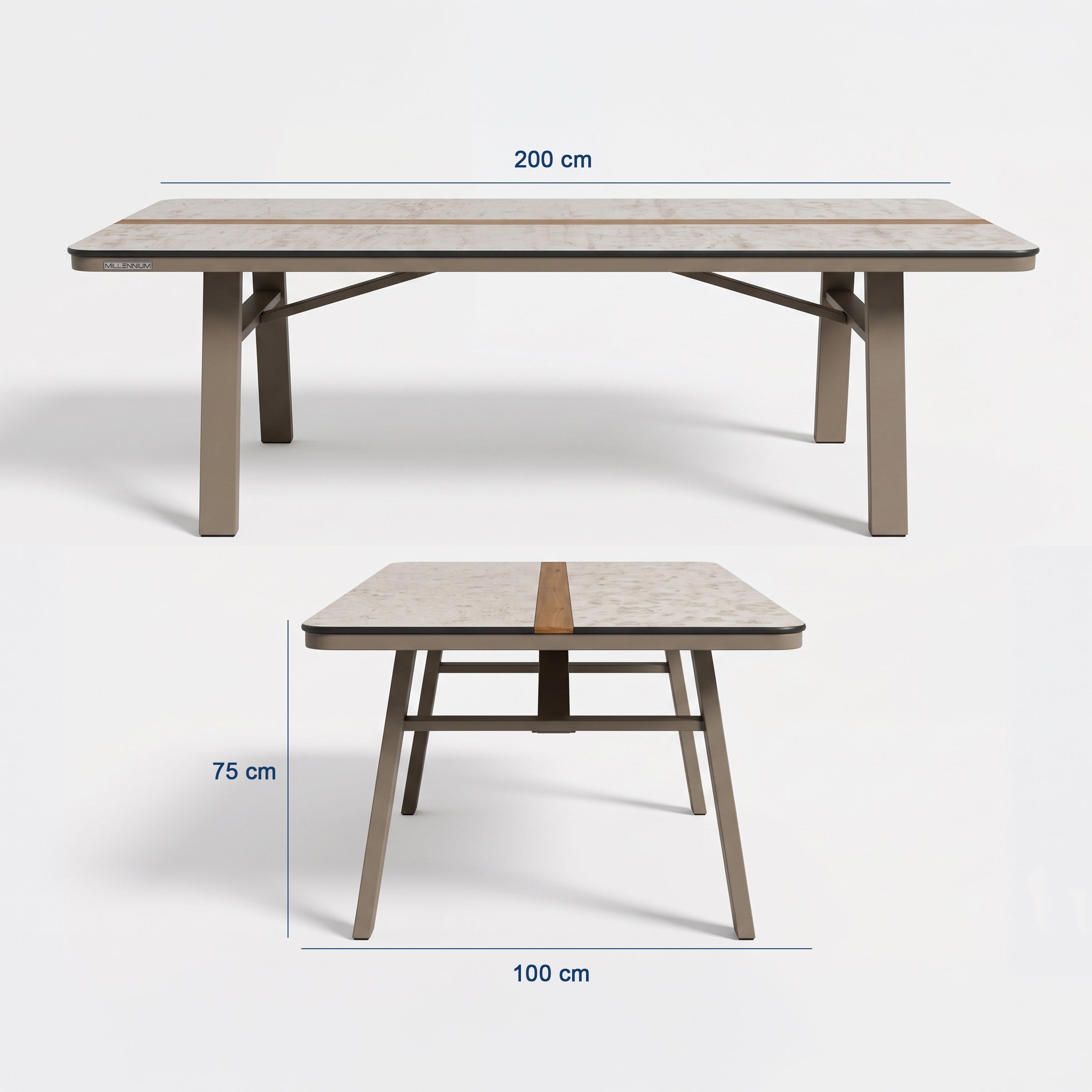 Selin Garden Table Set - 200 cm