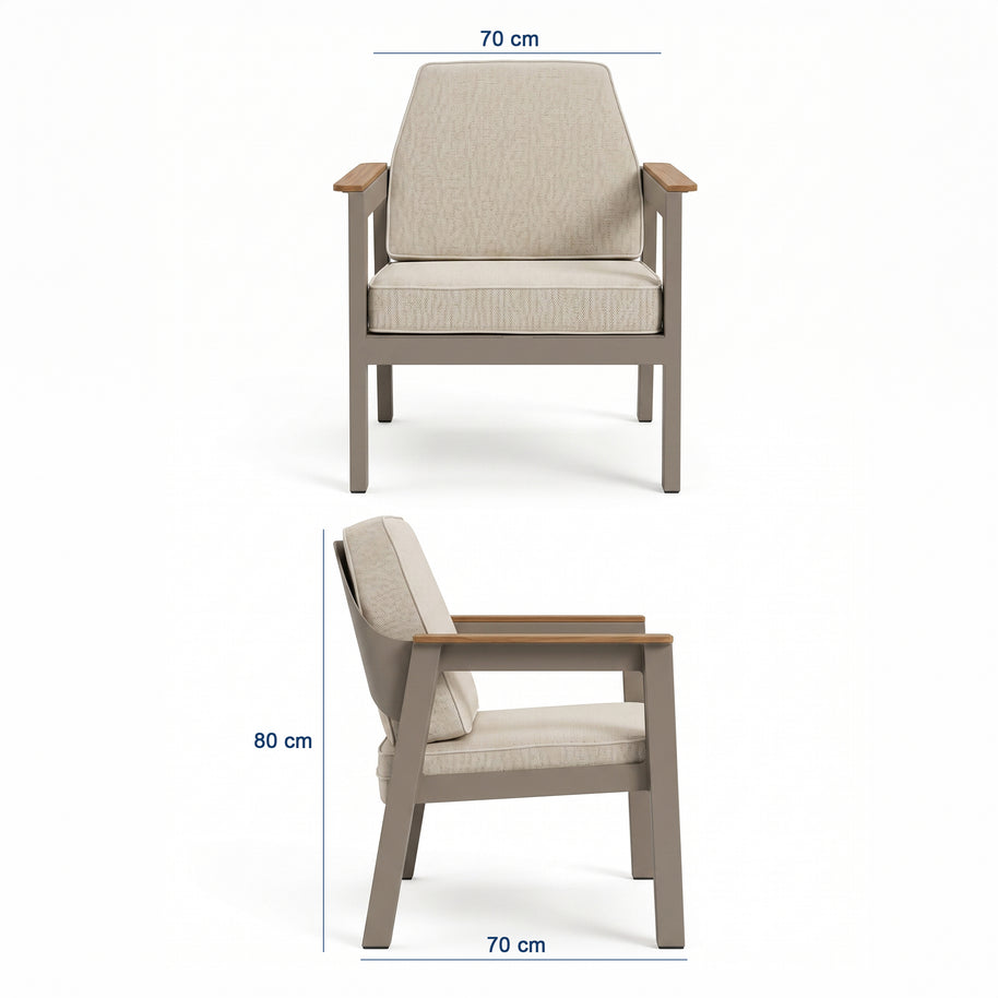 Selin Garden Table Set - 200 cm