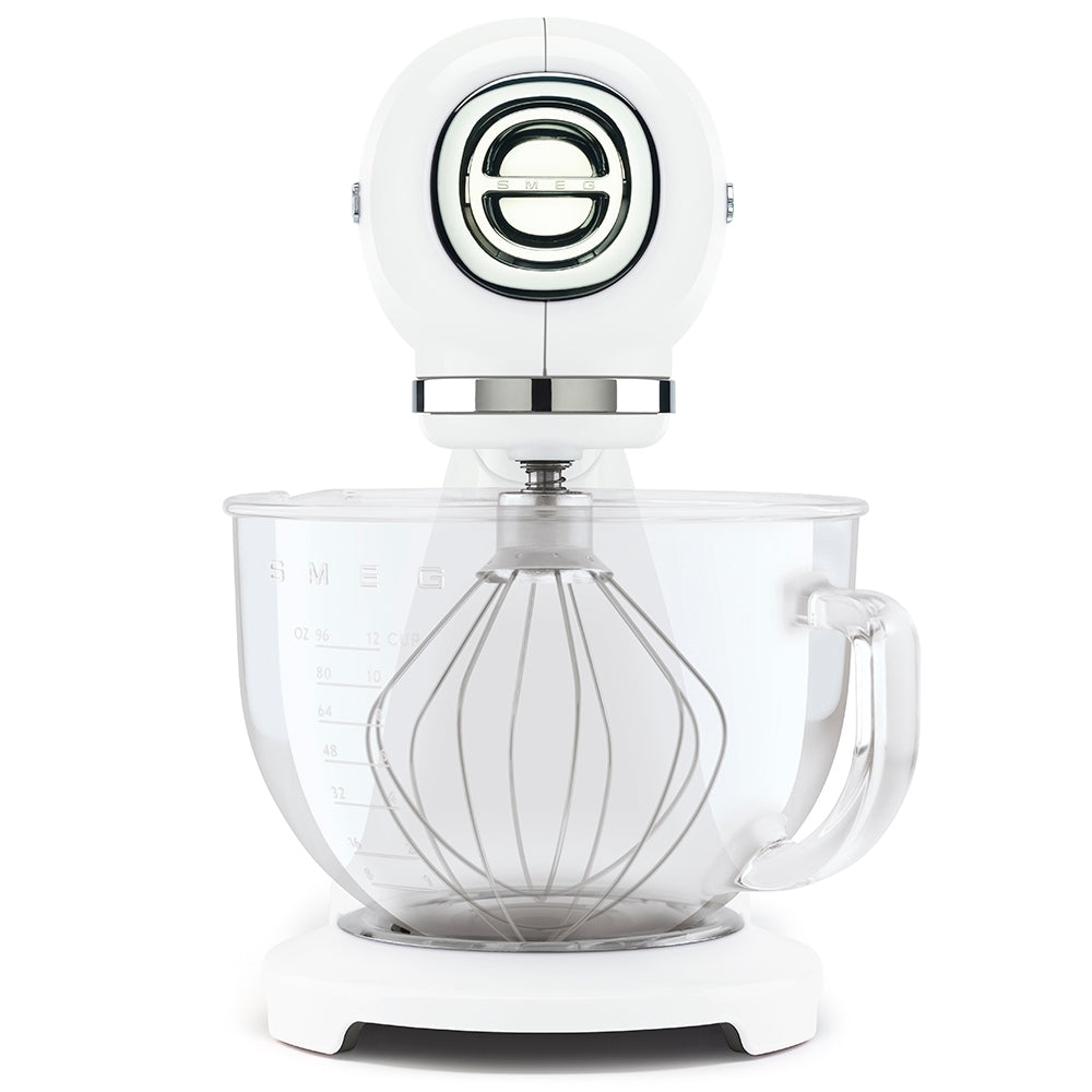 Smeg Komple Beyaz Hamur Karıştırma Makinesi Cam Kaseli