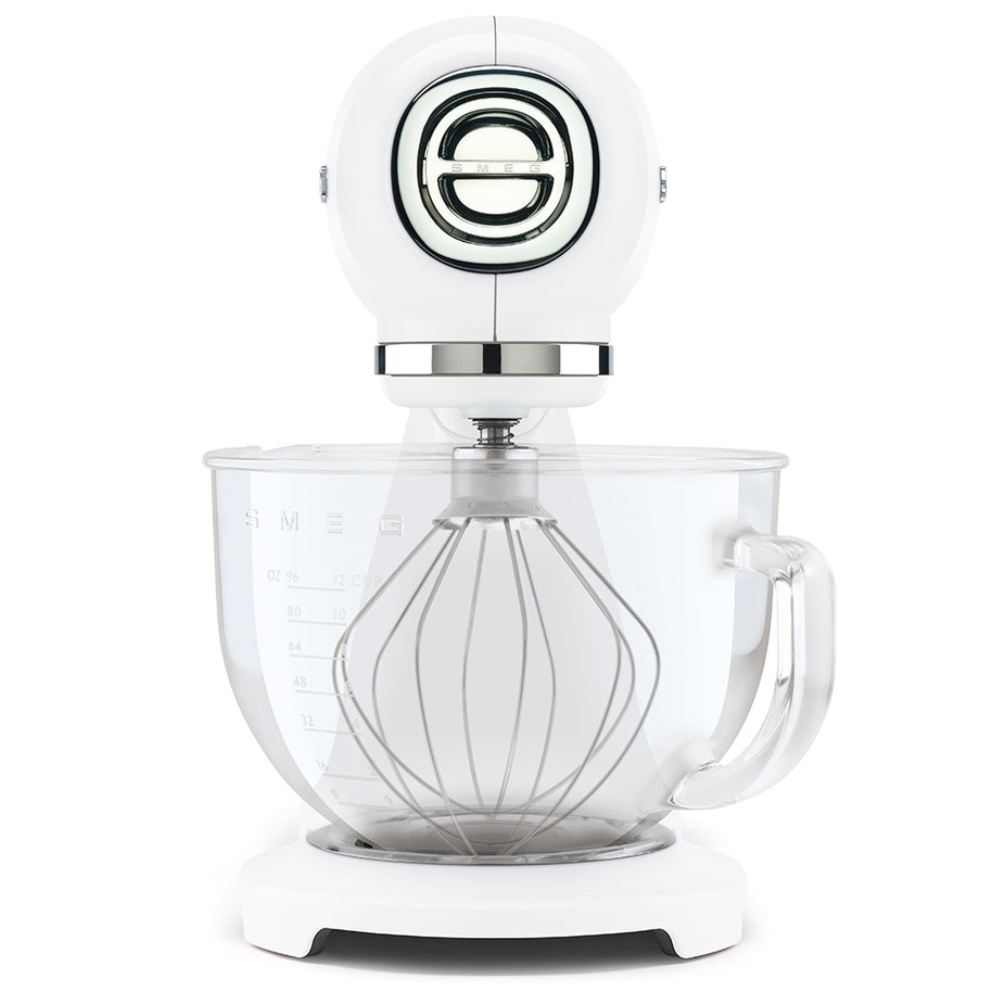 Smeg Komple Beyaz Hamur Karıştırma Makinesi Cam Kaseli