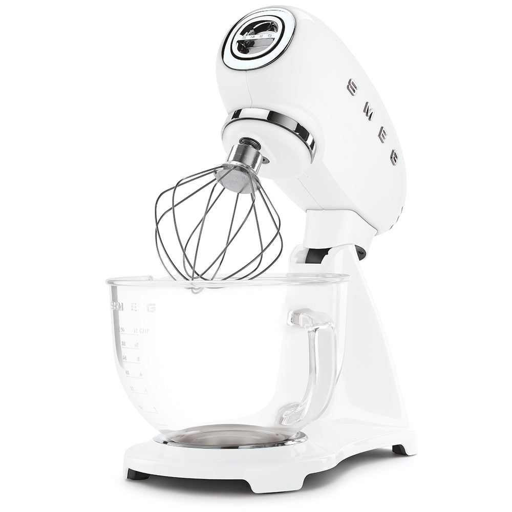Smeg Komple Beyaz Hamur Karıştırma Makinesi Cam Kaseli
