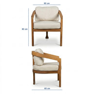 Vanessa Teak Bahçe Masa Takımı-225 Cm