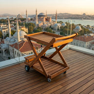 Teak Serving Cart