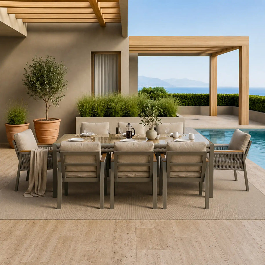 Tokyo Garden Table and Chair Set - 250 cm