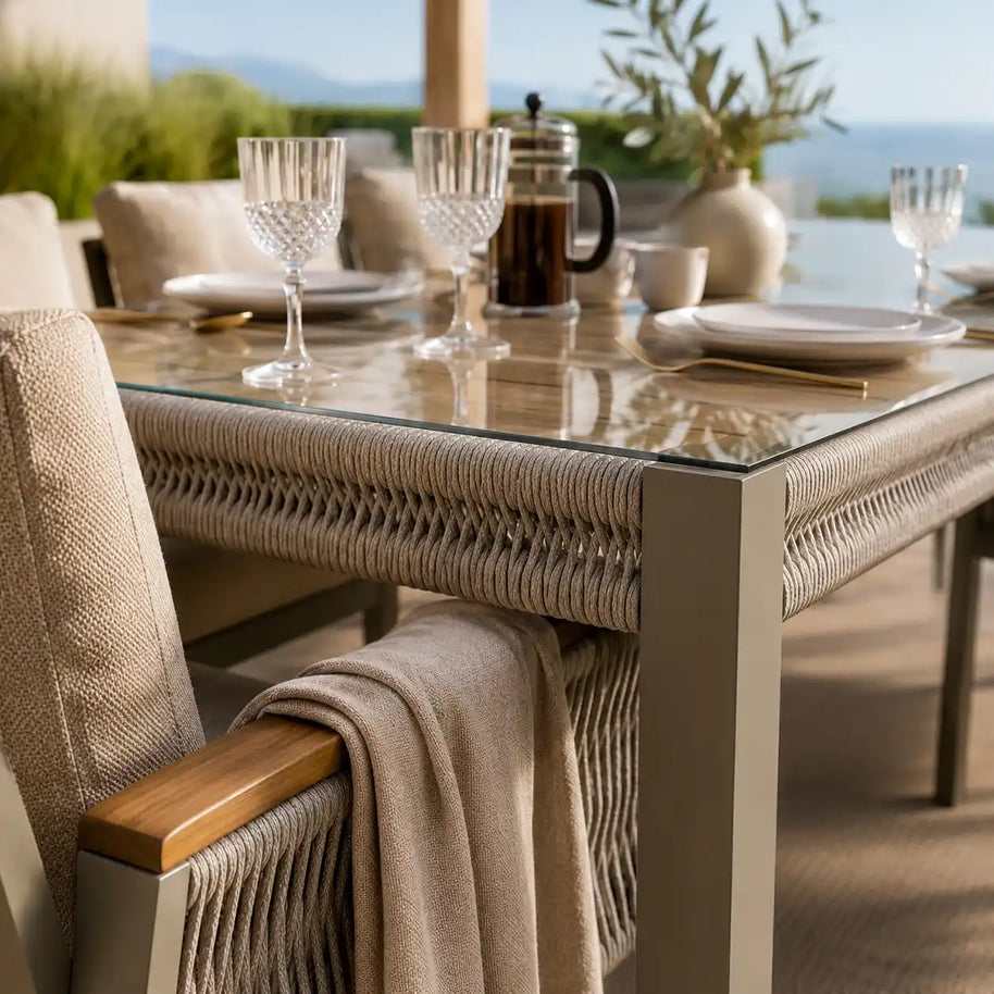 Tokyo Garden Table and Chair Set - 250 cm