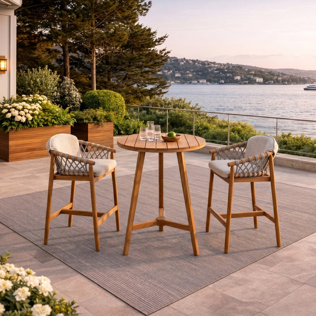 Troy Garden Bar Table Set-85 cm