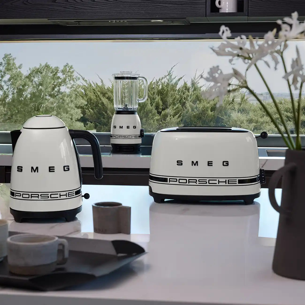 Smeg Porsche x SMEG Carrara White Ekmek Kızartma Makinesi