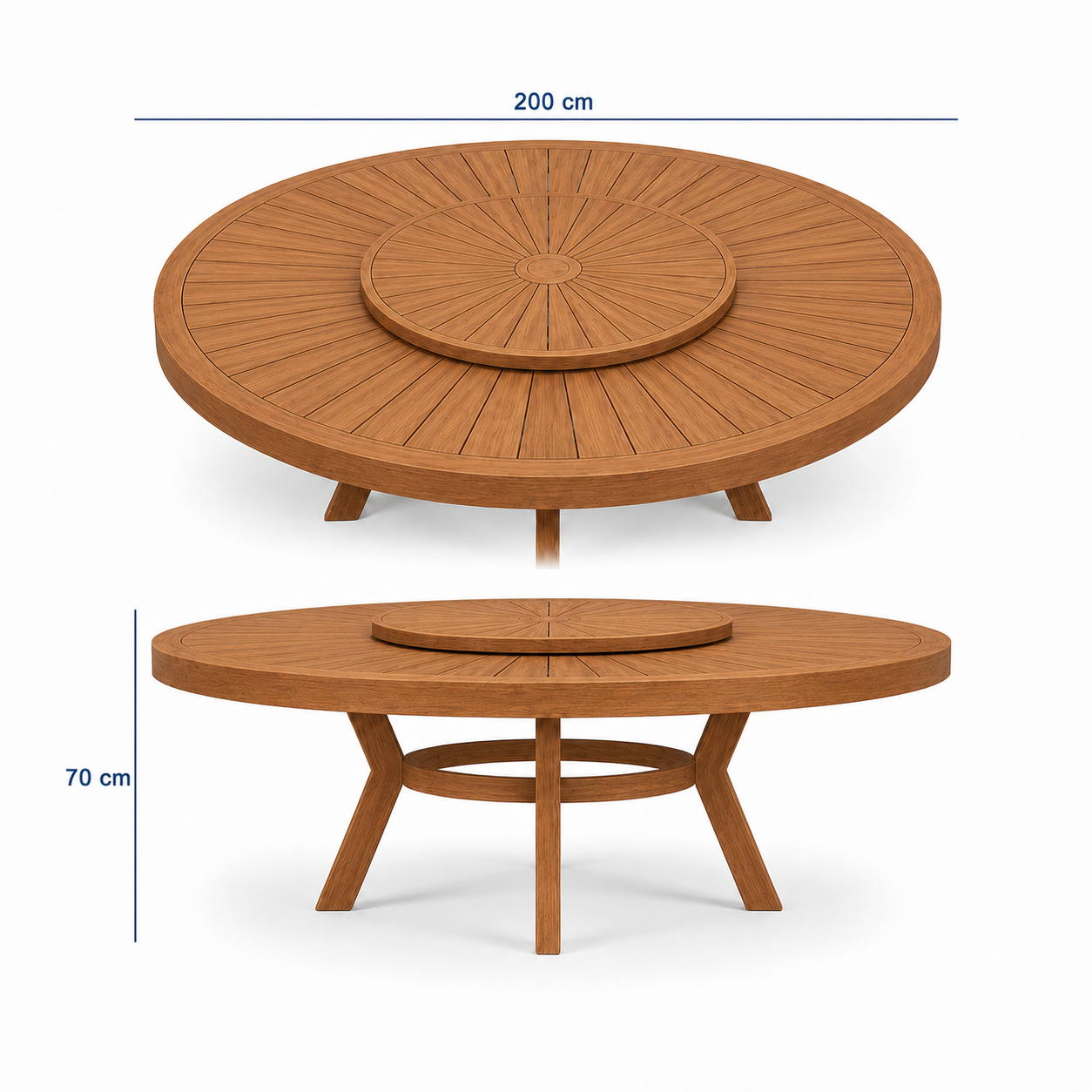 Çarkıfelek Teak Bahçe Masa Takımı