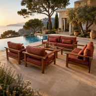 Theo Teak Garden Sofa Set