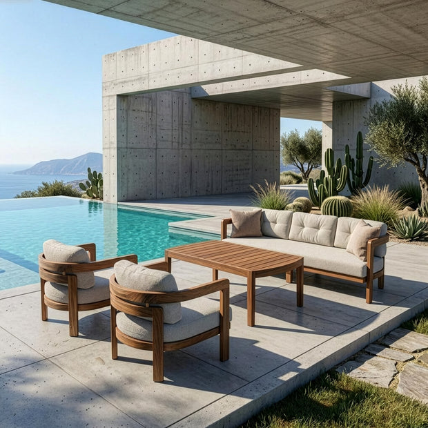 Viyana Teak Bahçe Koltuk Takımı-1