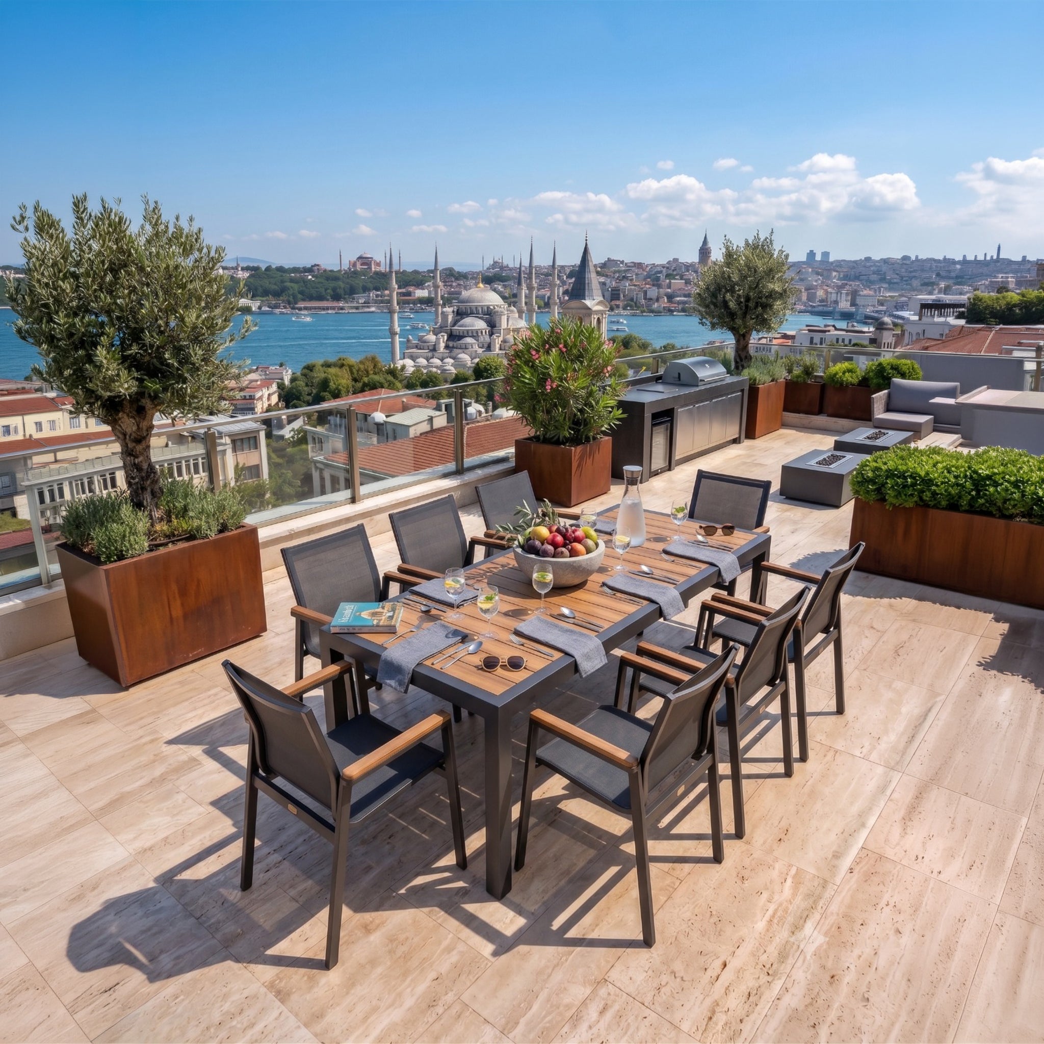 Valencia Garden Table Set 200 cm