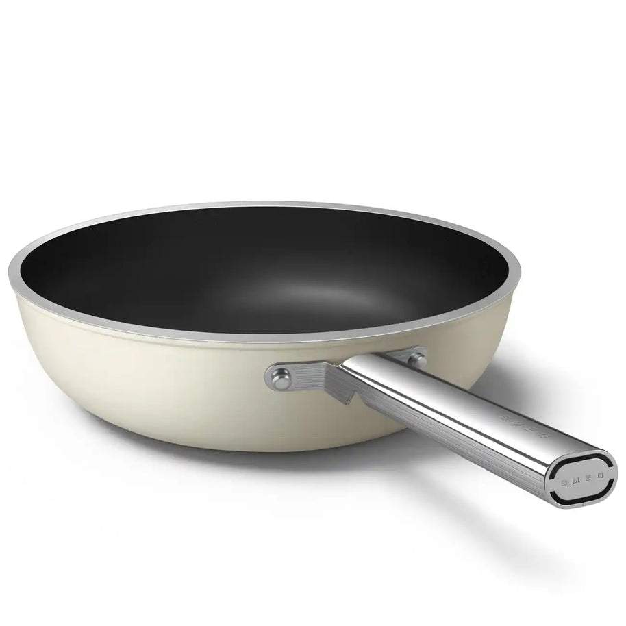Smeg 50's Style Krem Wok Tava 30 cm