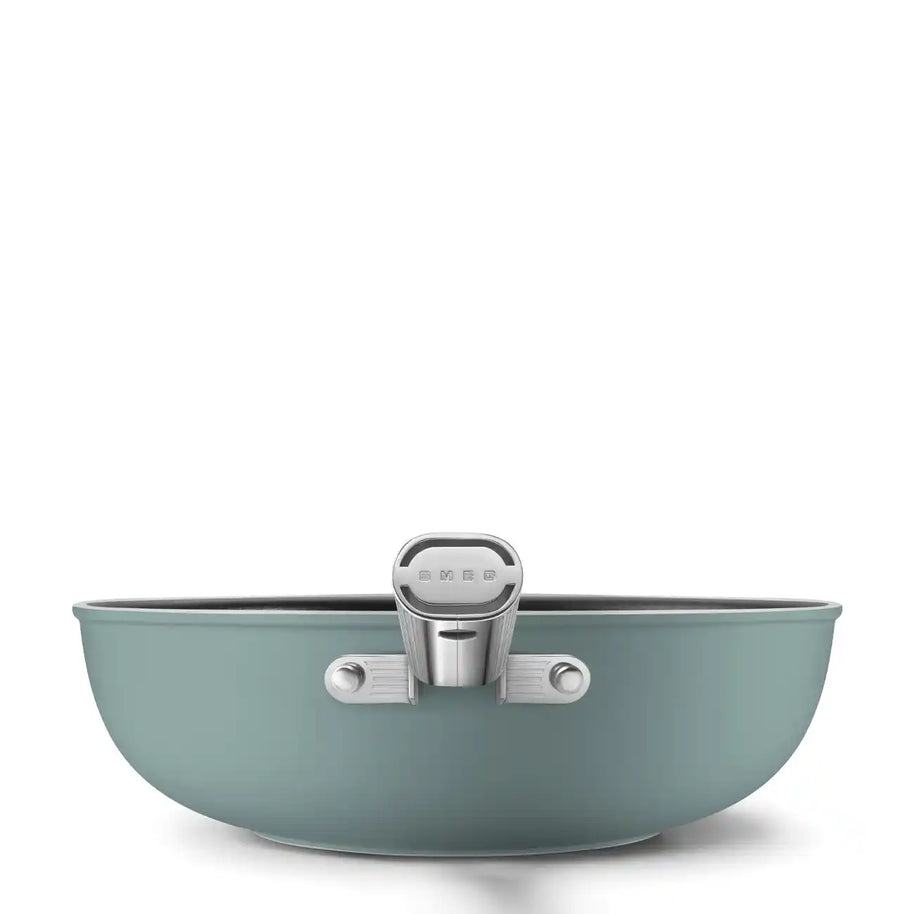 Smeg 50's Style Zümrüt Yeşili Wok Tava 30 cm