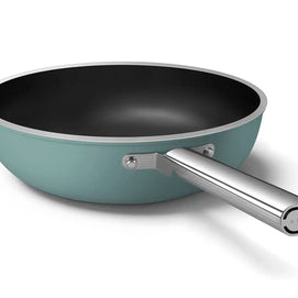Smeg 50's Style Zümrüt Yeşili Wok Tava 30 cm