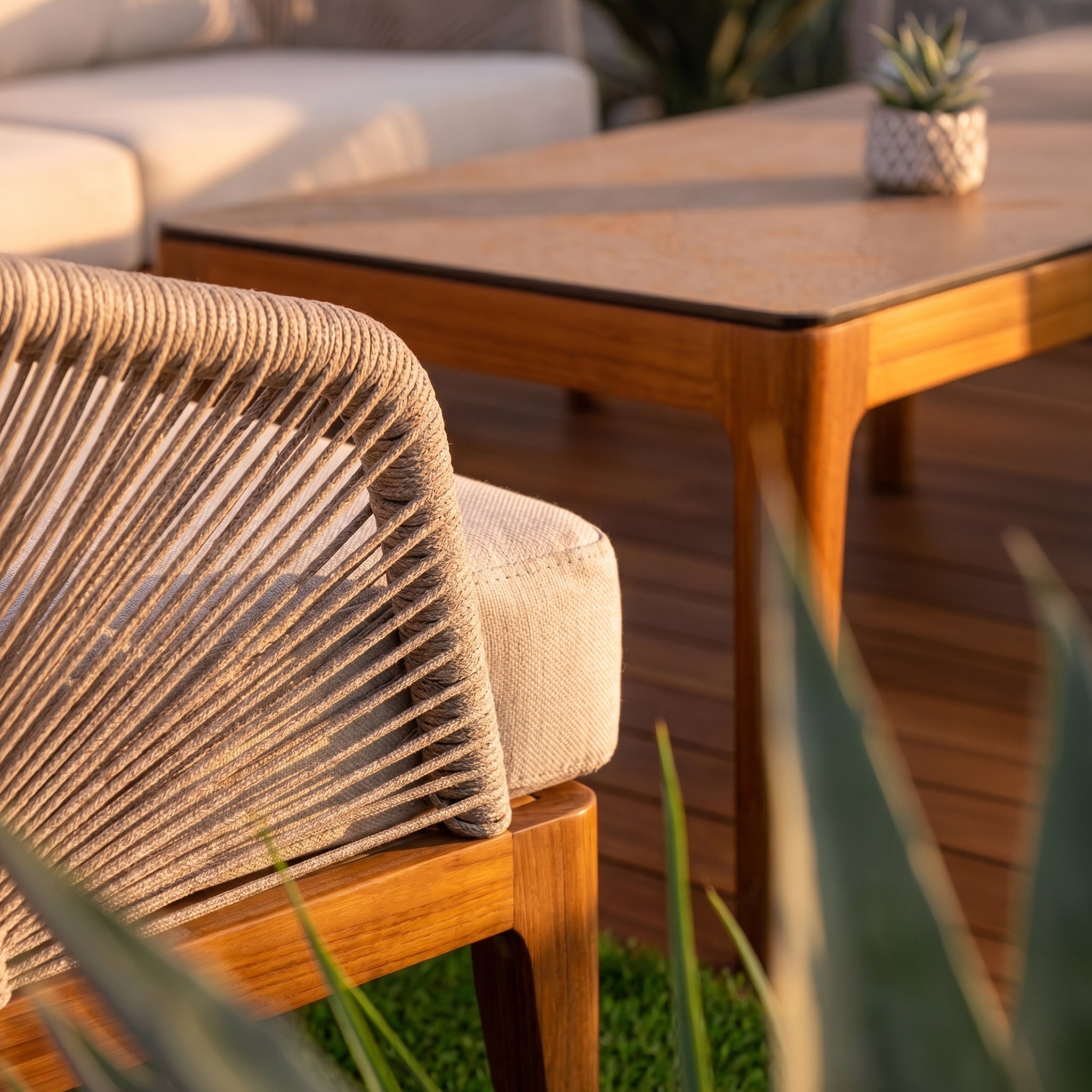 Albina Teak Bahçe Masa Takımı-220 Cm