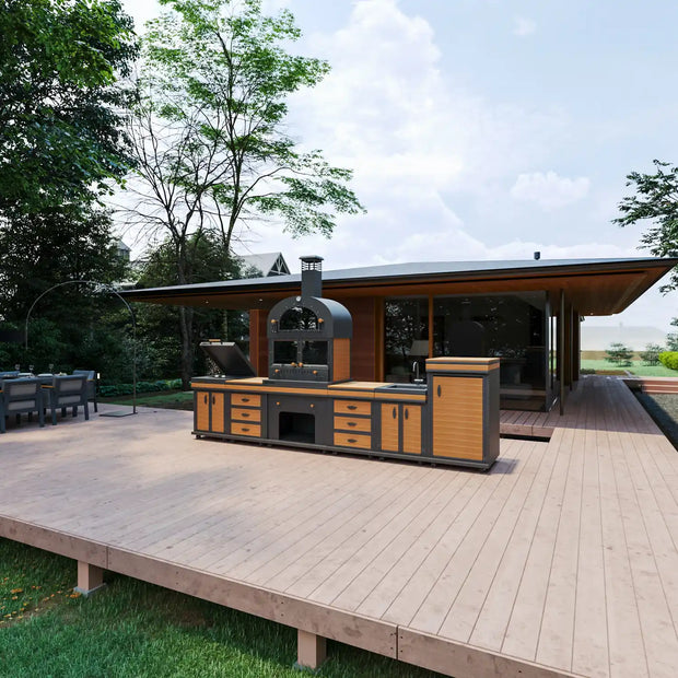 Barbekü Feniks Long Plus Teak