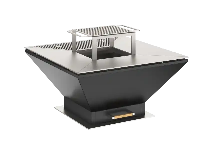 BBQ Plancha Anthracite Wood-Fired Barbecue
