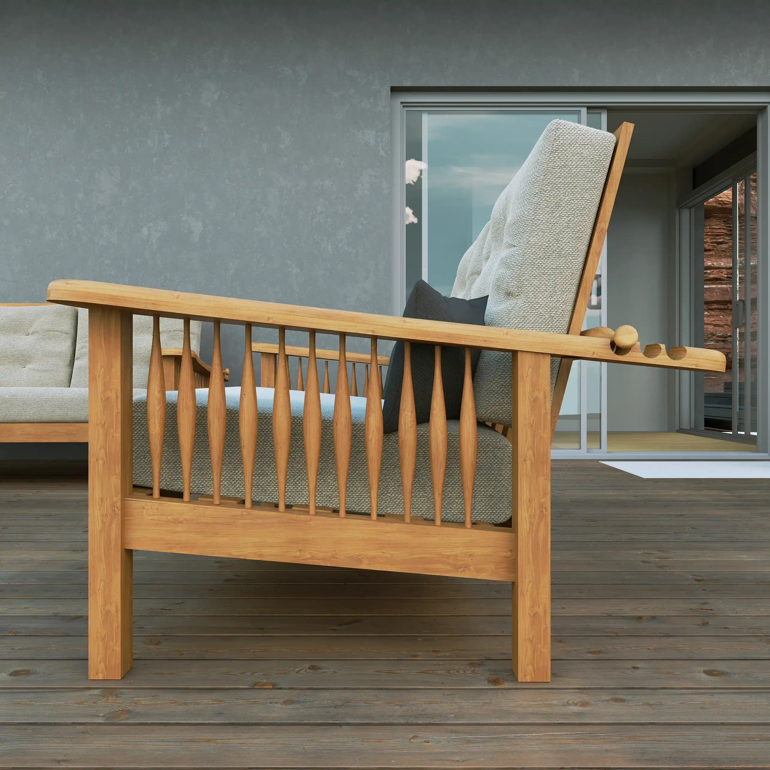 Bodrum Teak Bahçe Koltuk Takımı