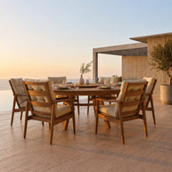 Çarkıfelek Teak Bahçe Masa Takımı