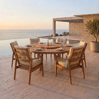 Çarkıfelek Teak Bahçe Masa Takımı