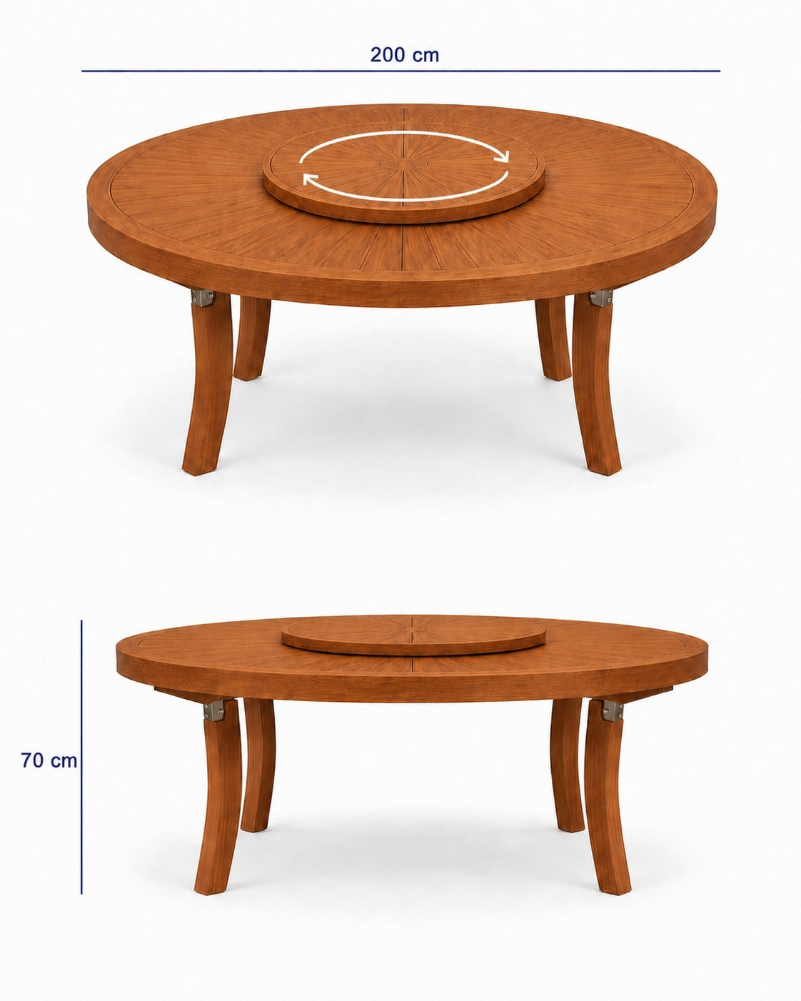 Çarkıfelek Teak Bahçe Masa Takımı