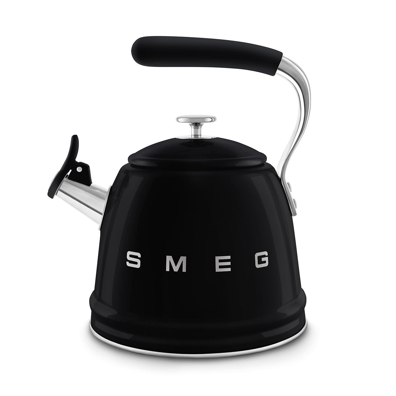 Smeg Siyah Ocak Üstü Islıklı Kettle