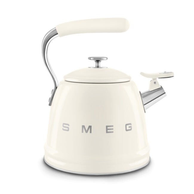 Smeg Krem Ocak Üstü Islıklı Kettle