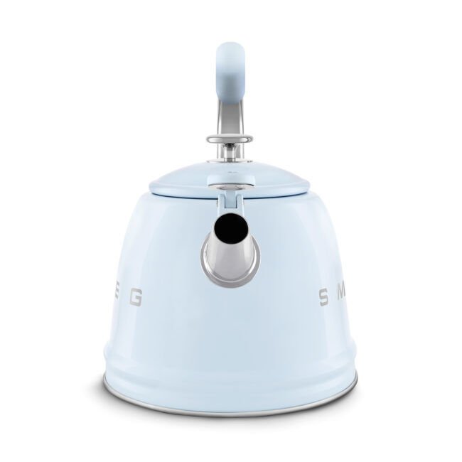 Smeg Pastel Mavi Ocak Üstü Islıklı Kettle