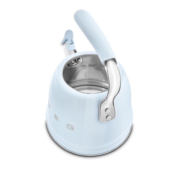 Smeg Pastel Mavi Ocak Üstü Islıklı Kettle