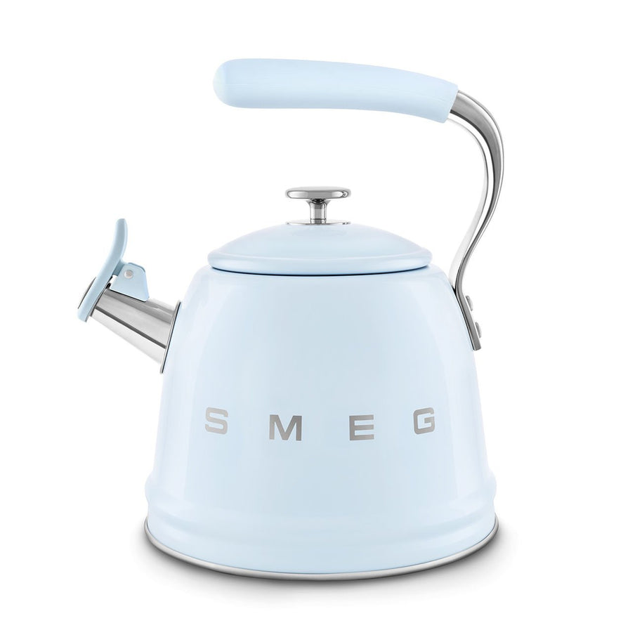 Smeg Pastel Mavi Ocak Üstü Islıklı Kettle